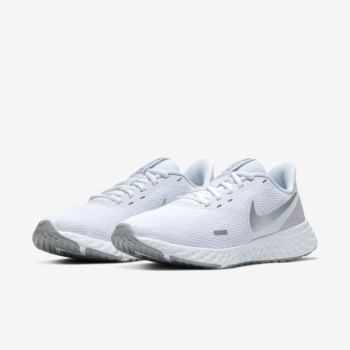 Nike Revolution 5 - Női Túracipő - Fehér/Platina/Szürke